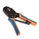 Aisens Tenaza Metalica de Crimpar RJ10/RJ11/RJ12/RJ45 de Carraca - Color Negro