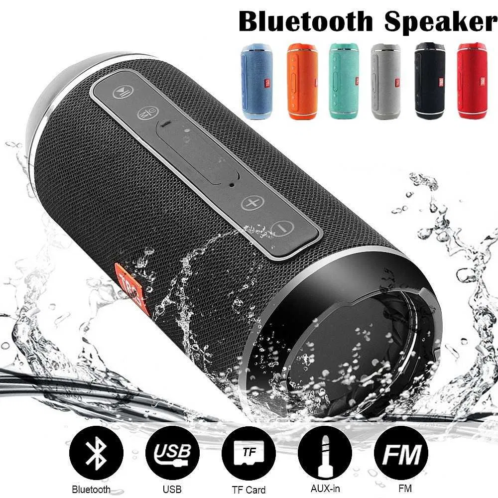 Altavoz Bluetooth Inalámbrico Portátil Exteriores Potente con Batería TG116C (Camuflaje Militar) Radio FM Reproductor USB Micro SD TF MP3 Player