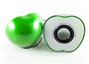 Altavoz cable F720 Manzana Corazon, Verde para PC, Smartphone, Tablet, Movil, Consola, MP3, MP4, Telefono, Ordenador sobremesa