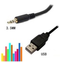 Altavoz cable W121 Rectangular Negro para PC, Smartphone, Tablet, Móvil, Consola, MP3, MP4, Teléfono, Ordenador sobremesa