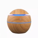 Humificador Esférico Ultrasónico Portátil, Aromaterapia H2O - Difusor de Aceite, Esencias, Aromas, LED Multicolor - Fashion, Estilo, Diseño Madera Oscura