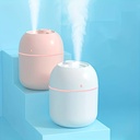 Humificador Ultrasónico Portátil, Aromaterapia H2O - Difusor de Aceite, Esencias, Aromas, LED Multicolor - Básico Blanco