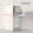 Humificador Ultrasónico Portátil, Aromaterapia H2O - Difusor de Aceite, Esencias, Aromas, LED Multicolor - Básico Blanco