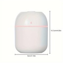 Humificador Ultrasónico Portátil, Aromaterapia H2O - Difusor de Aceite, Esencias, Aromas, LED Multicolor - Básico Blanco