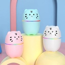 Humificador Ultrasónico Portátil, Aromaterapia H2O - Difusor de Aceite, Esencias, Aromas, LED Multicolor - Divertido, Infantil, Niños, Niñas, Blanco Panda