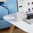 Humificador Ultrasónico Portátil, Aromaterapia H2O - Difusor de Aceite, Esencias, Aromas, LED Multicolor - Divertido, Infantil, Niños, Niñas, Blanco Panda
