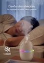 Humificador Ultrasónico Portátil, Aromaterapia H2O - Difusor de Aceite, Esencias, Aromas, LED Multicolor - Divertido, Infantil, Niños, Niñas, Blanco Panda