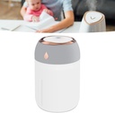 Humificador Ultrasónico Portátil, Aromaterapia H2O - Difusor de Aceite, Esencias, Aromas, LED Multicolor - Fashion, Estilo, Diseño Blanco con Gris y Rosa Cromado