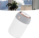 Humificador Ultrasónico Portátil, Aromaterapia H2O - Difusor de Aceite, Esencias, Aromas, LED Multicolor - Fashion, Estilo, Diseño Blanco con Gris y Rosa Cromado