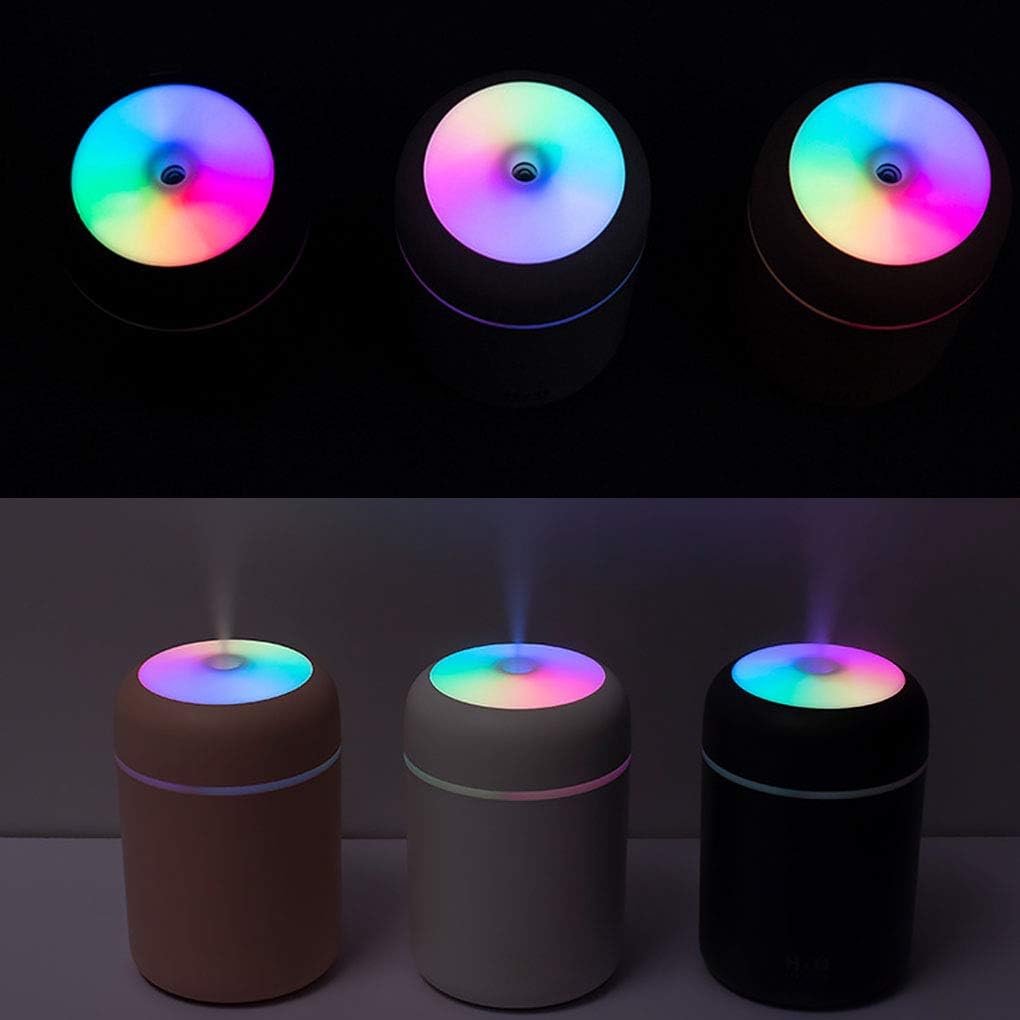 Humificador Ultrasónico Portátil, Aromaterapia H2O - Difusor de Aceite, Esencias, Aromas, LED Multicolor - Fashion, Estilo, Diseño Gris
