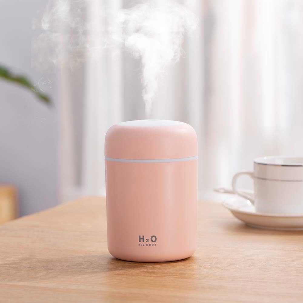 Humificador Ultrasónico Portátil, Aromaterapia H2O - Difusor de Aceite, Esencias, Aromas, LED Multicolor - Fashion, Estilo, Diseño Gris