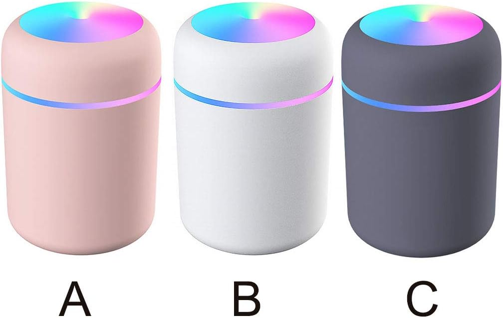 Humificador Ultrasónico Portátil, Aromaterapia H2O - Difusor de Aceite, Esencias, Aromas, LED Multicolor - Fashion, Estilo, Diseño Gris