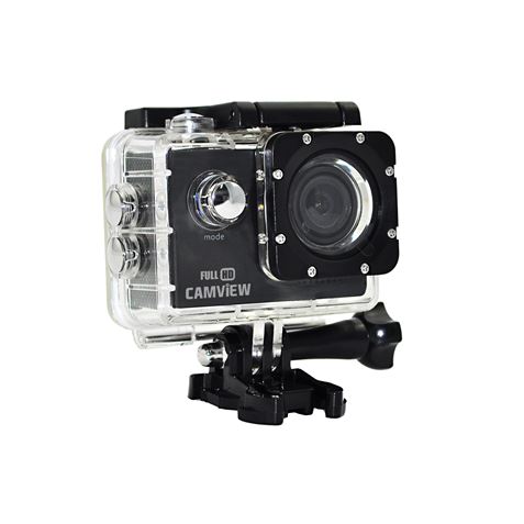 Camview Camara Deportiva Full HD 1080P 12MP - Angular de 140° - Sumergible 30m con Carcasa - Pantalla LCD de 2"