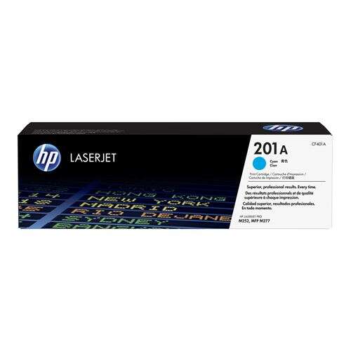 HP Larserjet Pro M252DW M252N MFP M274N M277DW M277N (CF401A 201A) Cyan "Original"