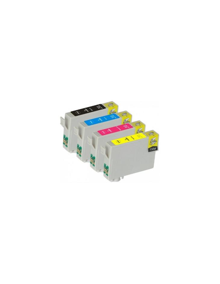 Pack EPSON T0711/2/3/4 - 4 Cartuchos Compatibles - D78-92-120 DX4000/50-4400/50-5000/50-6000/50-7000-7400/50-8400/50-9200-9400 B40 BX300-310-510-600-610 S20-21 SX100-105-110-115-200-205-209-215-218-400-405-415-417-510-515-600-610