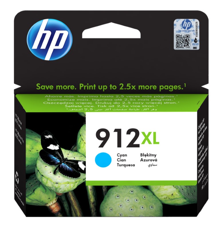 HP Officejet 8012/8014/8015/8017 - 912XL - Cyan - 3YL81AE - "Original"