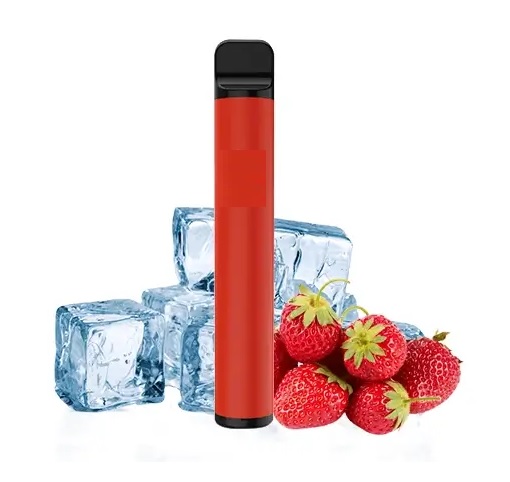 [GA-FU00028] Vaper "Vaporizador" 600 Puffs sin Nicotina sabor Strawberry ice "Fresa" y toque helado - Pod Cigarrillo electrónico Vapeo para Dejar de Fumar