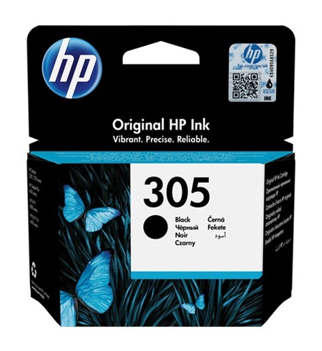 [C305ABKO] HP 305 Deskjet 1210/1212/1255/2710/2720/2720e/2721 Negro " Original"