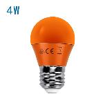 [EGJLB0026] Bombilla LED E27 (G45)  - 4W - Color NARANJA - 220-240V