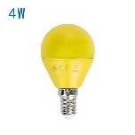 [EGJLB0038] Bombilla LED E14 (G45)  - 4W - Color AMARILLO - 220-240V