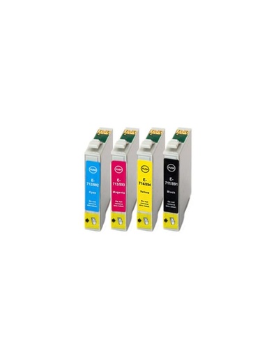 [IPET0891/2/3/4] Pack EPSON T0891/2/3/4 - 4 Cartuchos Compatibles - S20-21 SX100-105-110-115-200-205-210-215-218-400-405-410-415