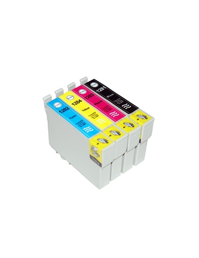 [IPET1281/2/3/4] Pack EPSON T1281/2/3/4 - 4 Cartuchos Compatibles - S22 SX125-130-230-235-420-425-430-435-440-438-445 BX305